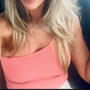 Babaton Scullt Knut one shoulder crop top- size S